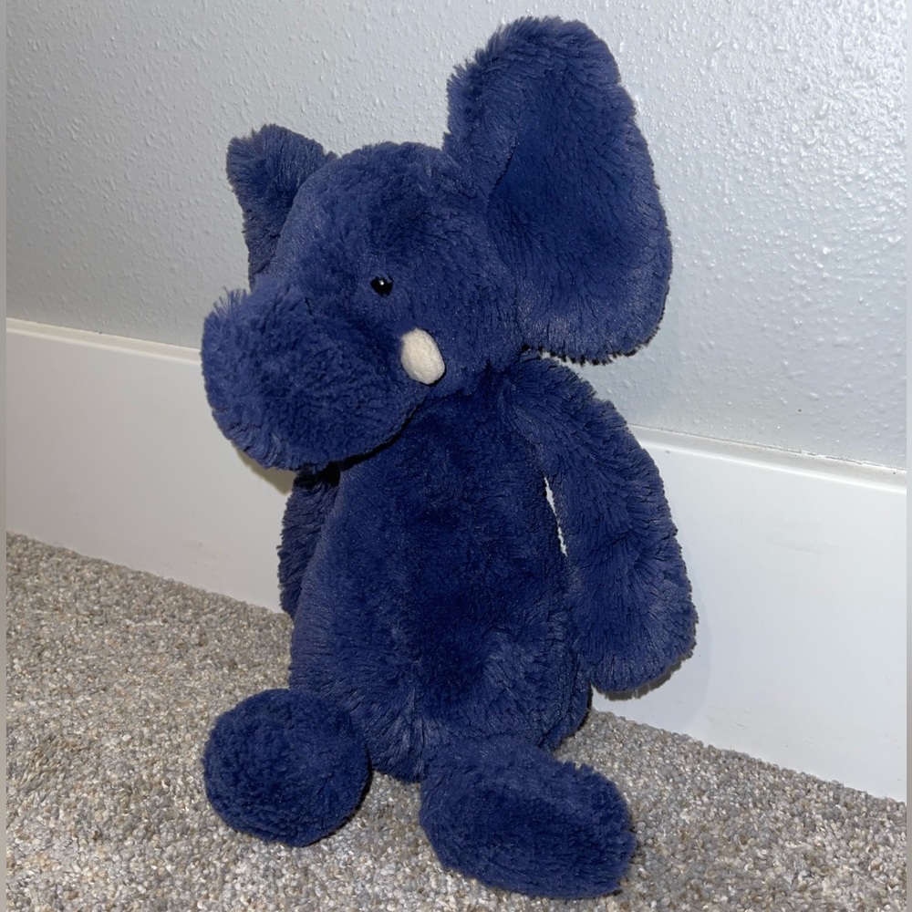 Jellycat blue bashful elephant